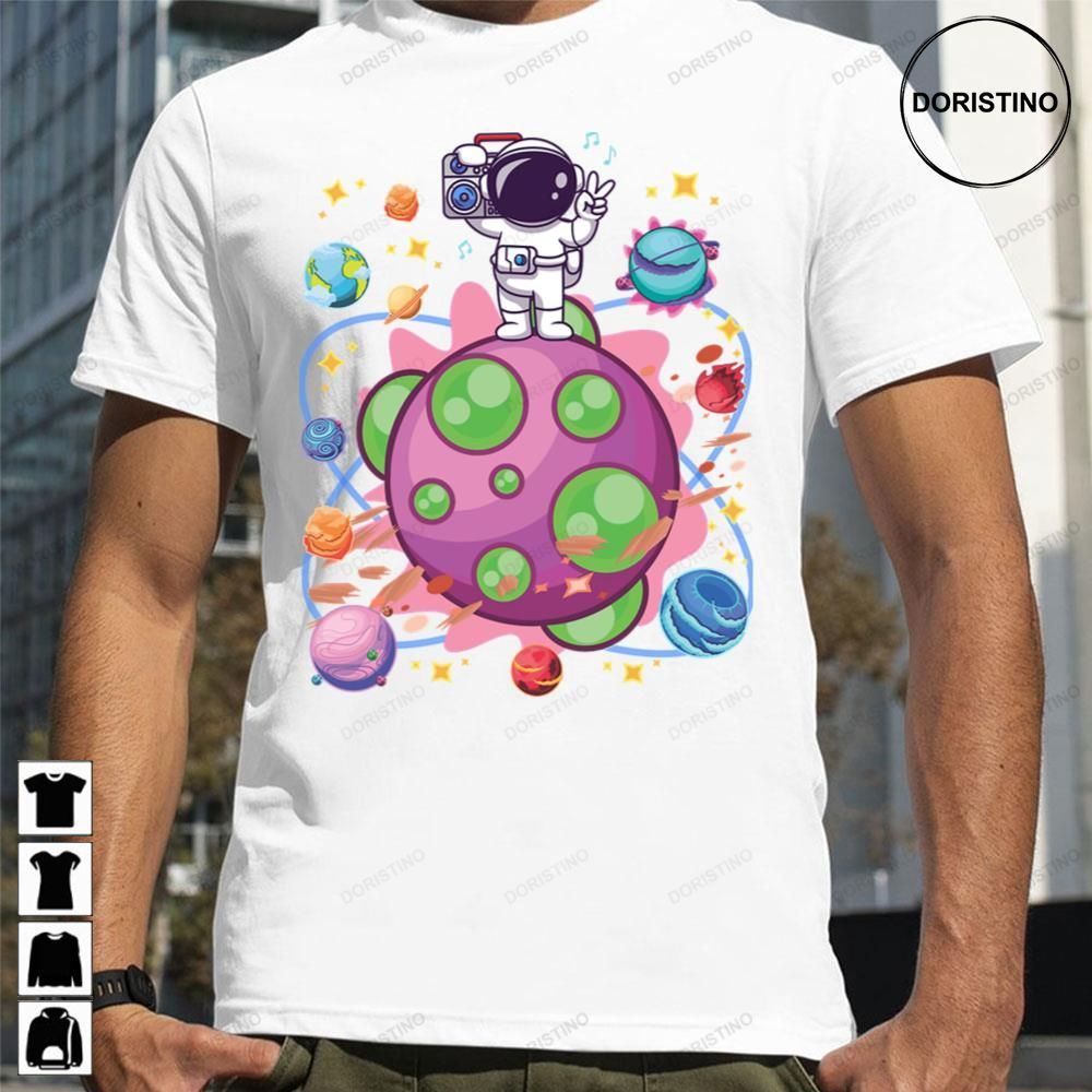 Funny Astronaut Cosmic Sound Limited Edition T-shirts